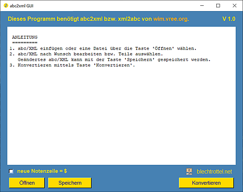 abc2XML GUI