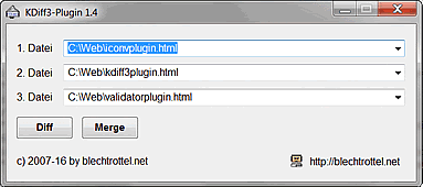 Das KDiff3-plugin von blechtrottel.net